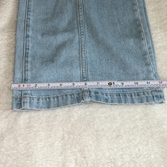 Madewell Belted‎ Wide-Leg Baggy Jeans Light Wash Size 31 NWT - Picture 8 of 11
